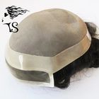 Men's Non Surgical Toupee Hair Replacement System , Human Hair Mono Topper